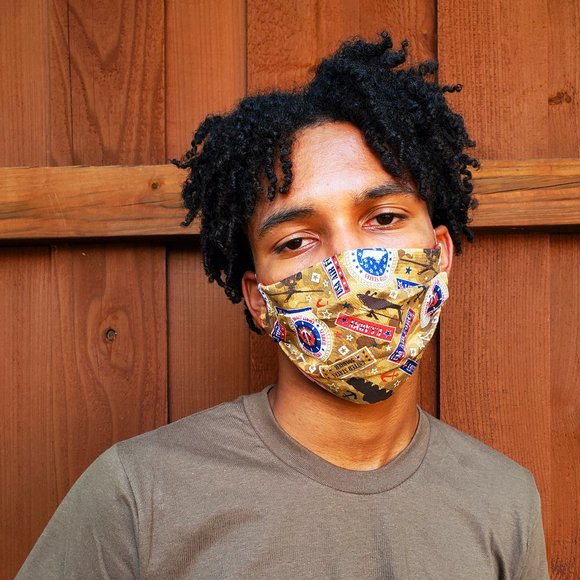 USA Army ~ Air Force~Navy~Marine Cotton Face Mask. - Picture 4 of 4